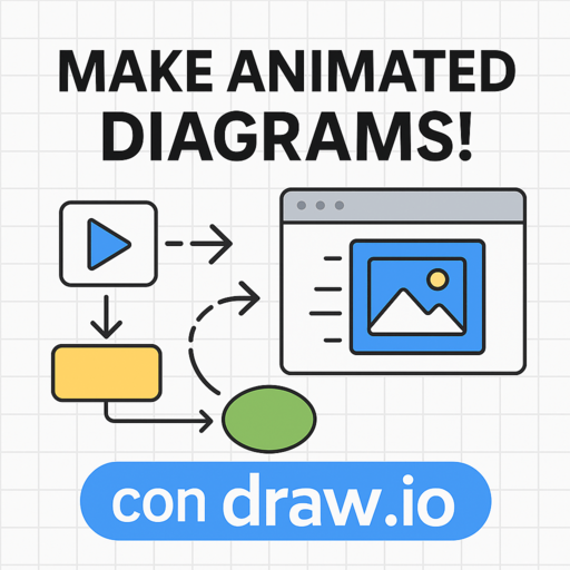 flow animation drawio